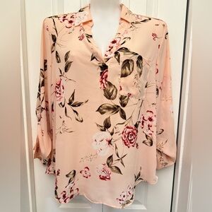 Soho Floral Blush Pink Blouse